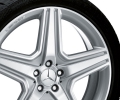 AMG light-alloy wheels, Styling III, painted silver, high-sheen surface